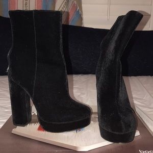 Black Platform Booties